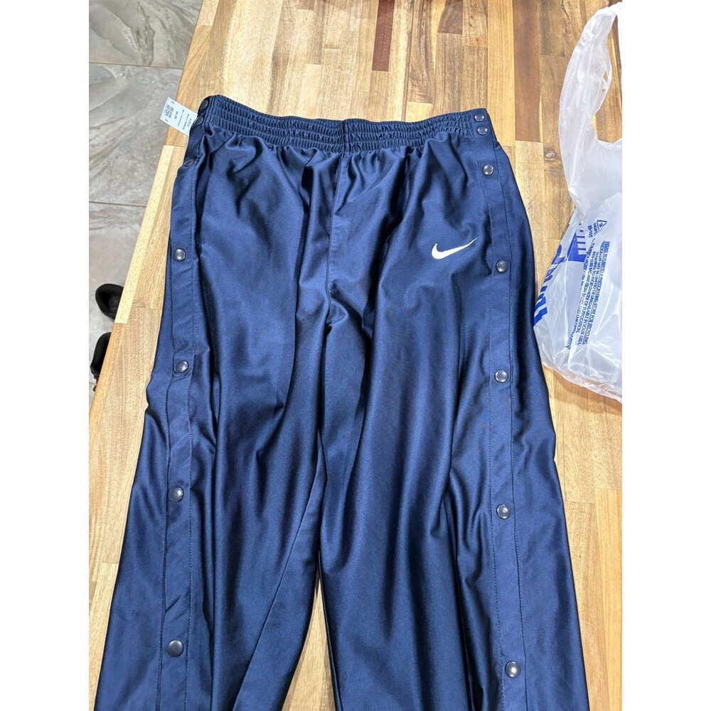 Y2K Adults navy blue Nike Tear Away Track Pants Size XL